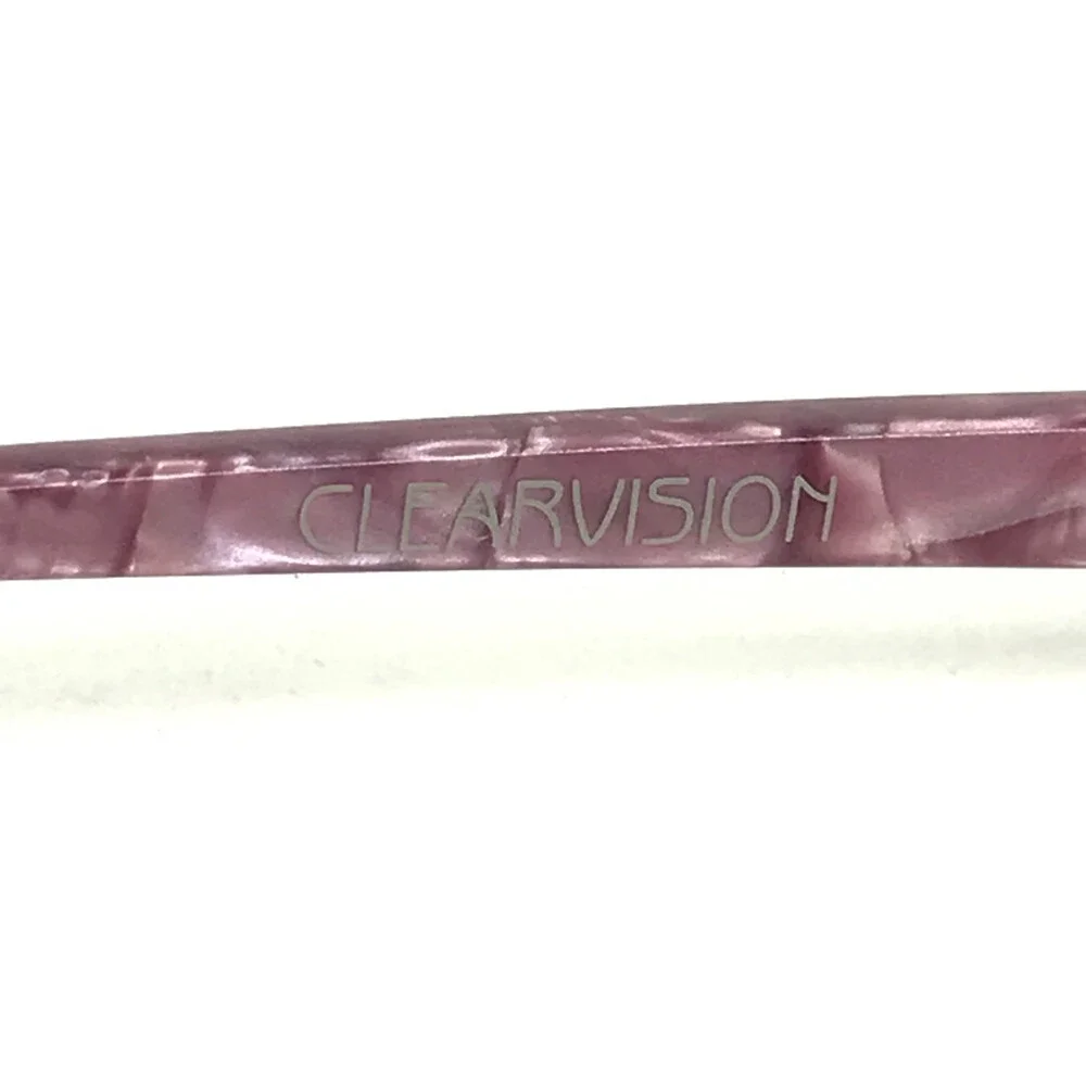 Clear Vision Eyeglasses Frames SOFIA ROSE Pink Purple Oval Half Rim 58-18-140